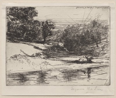 Newcastle i Emlyn av Francis Seymour Haden