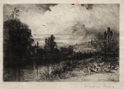 På testen av Francis Seymour Haden