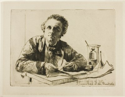 Portrett av Francis Seymour Haden, nr. 2 (Mens etsing) av Francis Seymour Haden