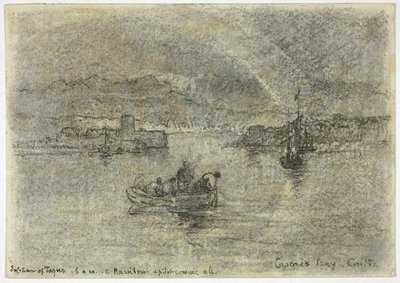 Regnbue over Cascais Bay, Sintra, Portugal av Francis Seymour Haden