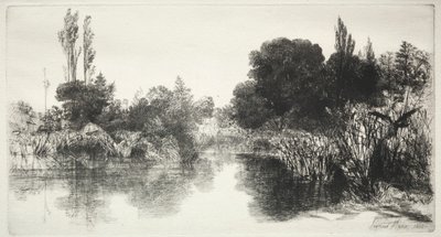 Shere Mill Pond (den større platen) av Francis Seymour Haden