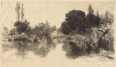 Shere mølledam, den større platen av Francis Seymour Haden