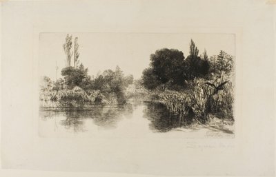Shere Mill Pond, nr. II (stor plate) av Francis Seymour Haden