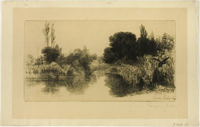 Shere Mill Pond, nr. II (stor plate) av Francis Seymour Haden