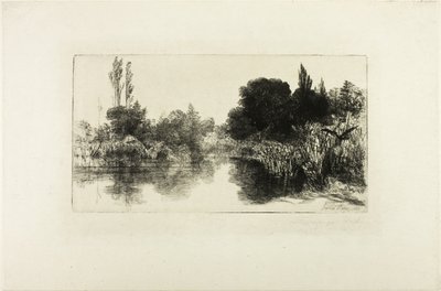 Shere Mill Pond, nr. II (stor plate) av Francis Seymour Haden