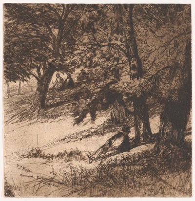 Under dekke av..., 1859., 1859. av Francis Seymour Haden