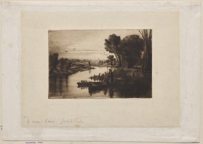 Thames Fisherman av Francis Seymour Haden
