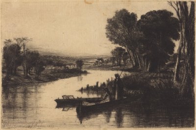 Fiskere på Themsen av Francis Seymour Haden