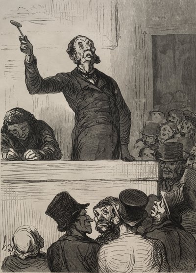 Auksjonsrommet: Auksjonarius av Francis Seymour Haden