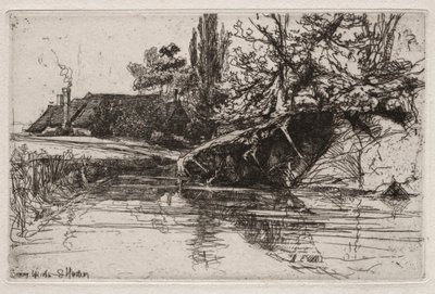The Moat House, 1865. av Francis Seymour Haden