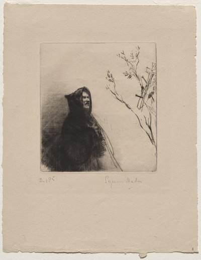 Munken ber - St. Frans av Francis Seymour Haden