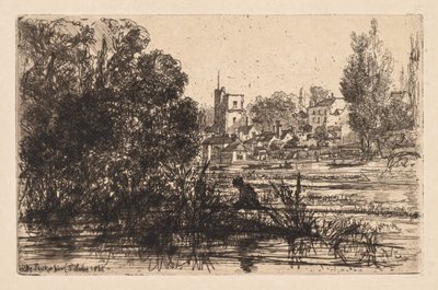 Twickenham kirke av Francis Seymour Haden