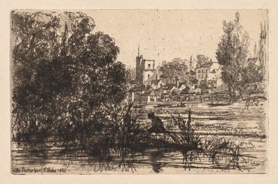 Twickenham kirke, 1865. av Francis Seymour Haden