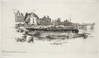Whistlers House, Old Chelsea, 1863. av Francis Seymour Haden