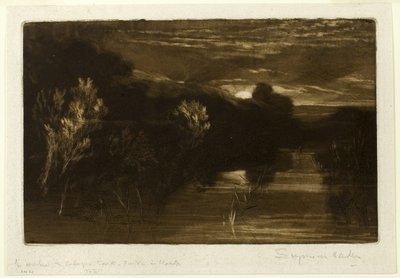 Winchelsea-kanalen av Francis Seymour Haden