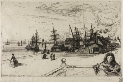 Yacht Tavern, Erith, 1865 av Francis Seymour Haden