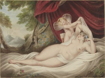 Amor avdekker Venus av Francis Wheatley