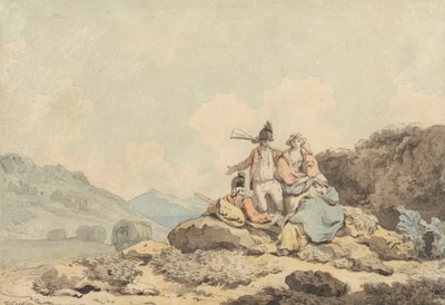 Soldater og landkvinner av Francis Wheatley