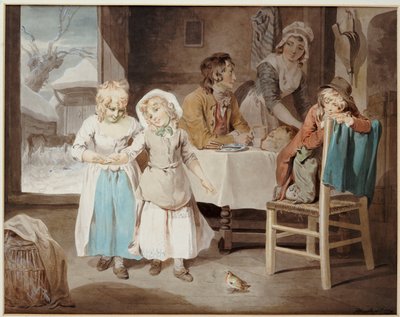The Pet Robin, 1794 av Francis Wheatley
