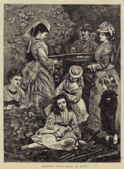 Amatør humleplukking i Kent av Francis Wilfred Lawson
