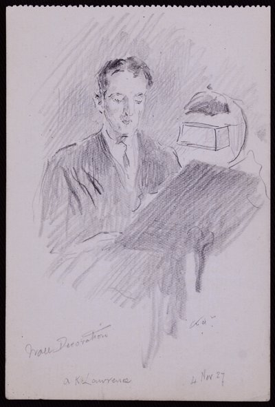Portrett av AK Lawrence av Francis Wilfred Lawson