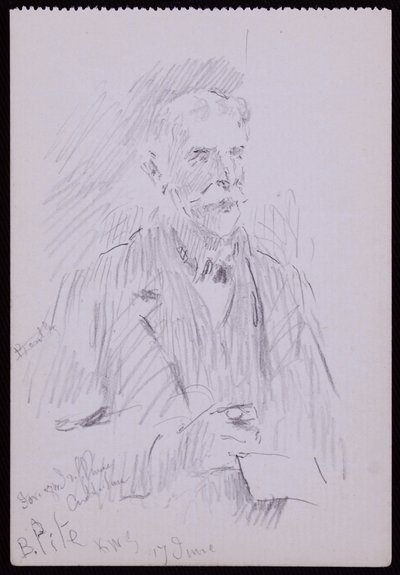Portrett av en Beresford Pite av Francis Wilfred Lawson