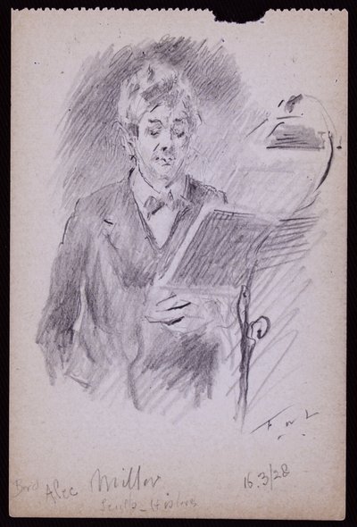 Portrett av Alec Miller av Francis Wilfred Lawson
