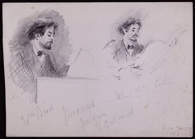 Portrett av Arnold Dolmetsch av Francis Wilfred Lawson