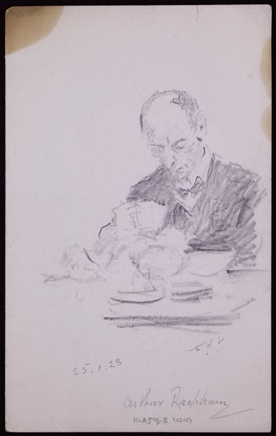 Portrett av Arthur Rackham av Francis Wilfred Lawson