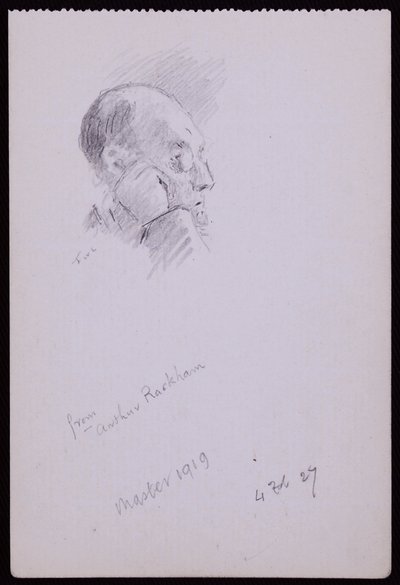 Portrett av Arthur Rackham av Francis Wilfred Lawson