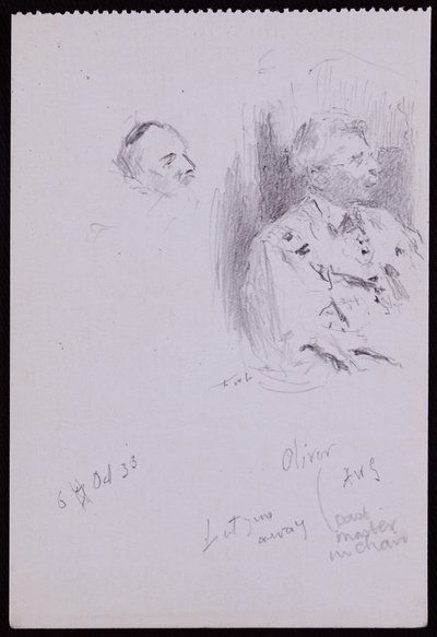 Portrett av Basil Oliver av Francis Wilfred Lawson