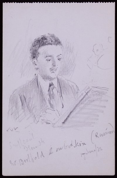 Portrett av Berthold Lubetkin av Francis Wilfred Lawson