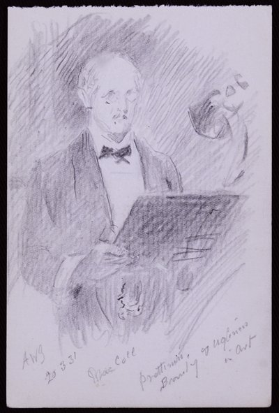 Portrett av DS MacColl av Francis Wilfred Lawson