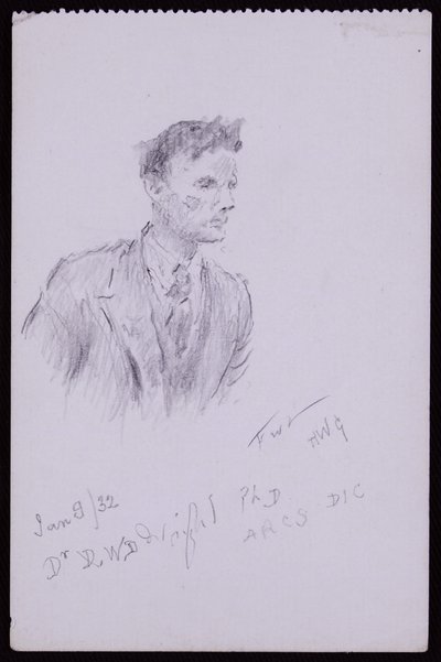 Portrett av Dr.DWD Wright av Francis Wilfred Lawson