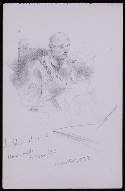 Portrett av Edwin Lutyens av Francis Wilfred Lawson