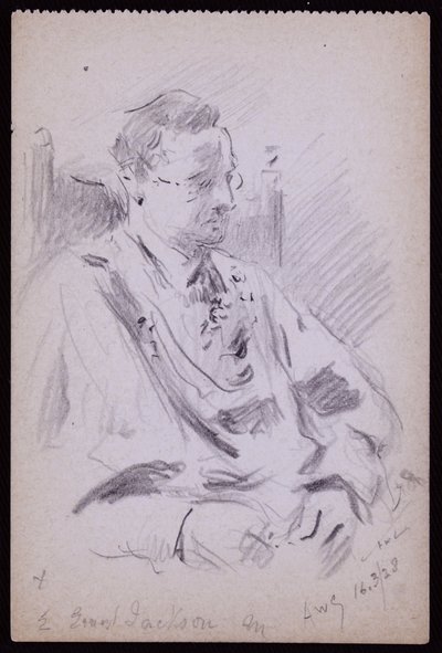 Portrett av Ernest Jackson av Francis Wilfred Lawson