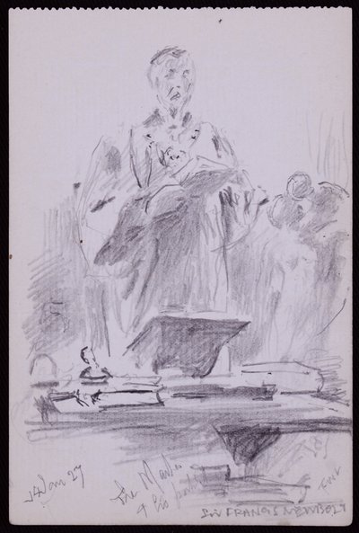 Portrett av Francis Newbolt av Francis Wilfred Lawson