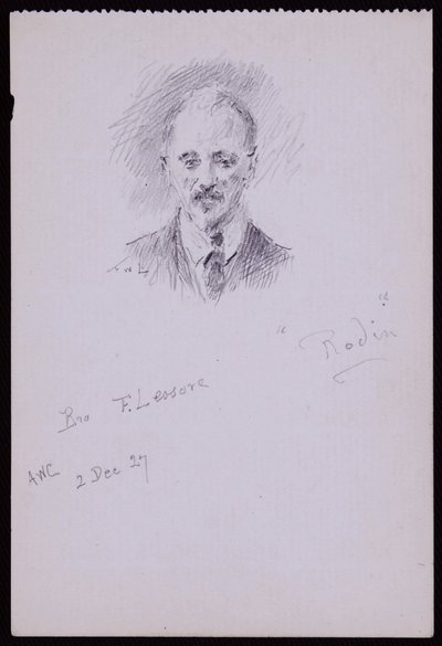 Portrett av Frederick Lessore av Francis Wilfred Lawson