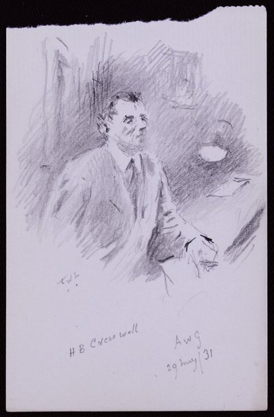 Portrett av HB Cresswell av Francis Wilfred Lawson