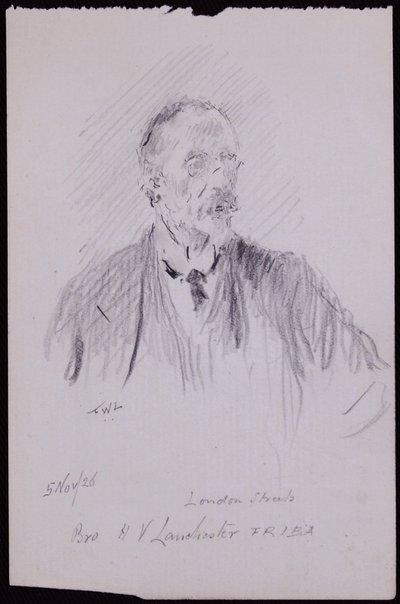 Portrett av HV Lanchester av Francis Wilfred Lawson