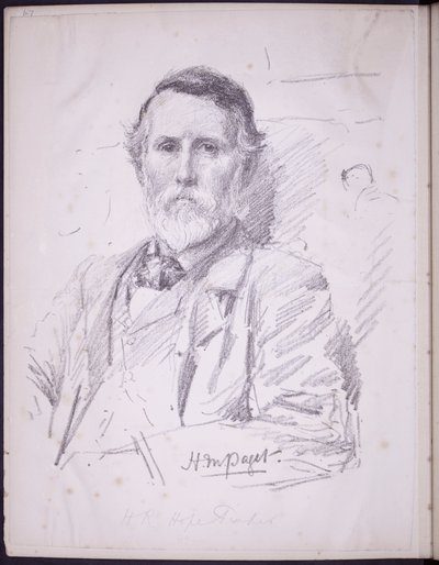 Portrait of Hope-Pinker HR, ca. 1900 (blyant på papir) av Francis Wilfred Lawson