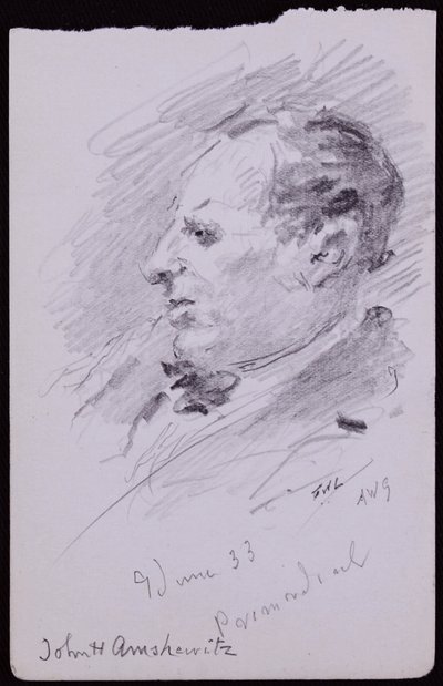 Portrett av John Amshewitz av Francis Wilfred Lawson