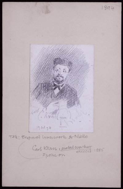 Portrett av Karl Krall av Francis Wilfred Lawson