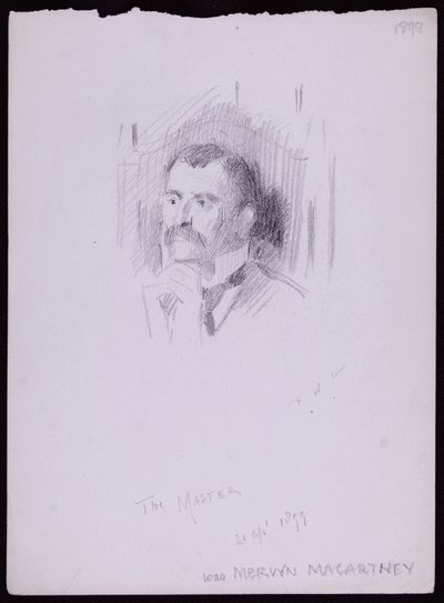 Portrett av Mervyn Macartney av Francis Wilfred Lawson