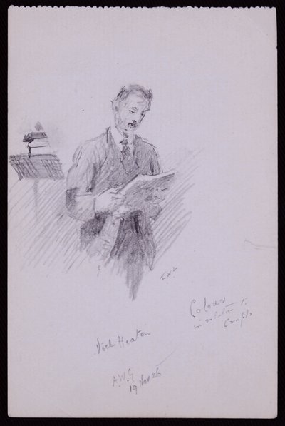 Portrett av Noel Heaton av Francis Wilfred Lawson