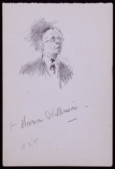 Portrett av Norman Wilkinson av Francis Wilfred Lawson