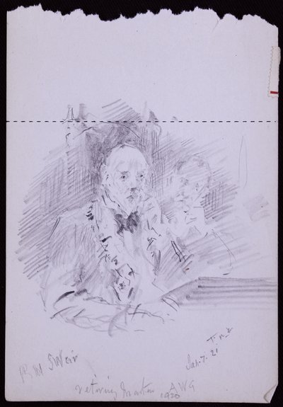 Portrett av RW Schultz Weir av Francis Wilfred Lawson