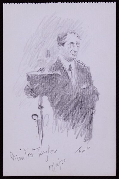 Portrett av R Minton Taylor av Francis Wilfred Lawson