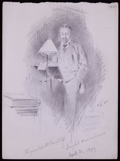 Portrett av Reginald Blomfield av Francis Wilfred Lawson