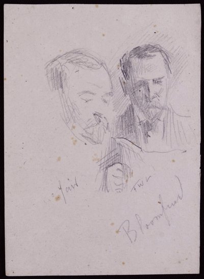 Portrett av Reginald Blomfield, ca. 1894 (blyant på papir) av Francis Wilfred Lawson